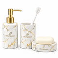 Elbertjansen Marble Bathroom Accessories Set