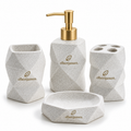 Elbertjansen Bathroom Accessories Set – Stone Finish