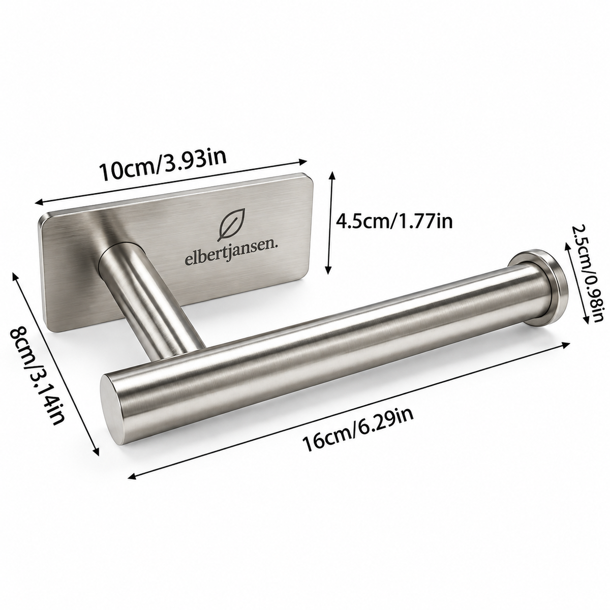 Elbertjansen Wall Mounted Toilet Paper Holder
